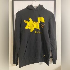 Puma x Pokemon Pikachu French Terry Hoodie Youth New